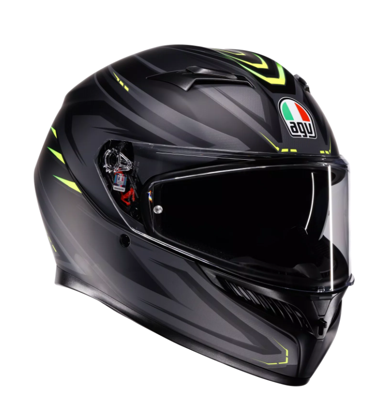 Каска AGV K3 SYTH MATT BLACK/YELLOW FLUO